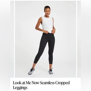 Spanx Seamless Look at me now Cropped Leggings- Size Medium